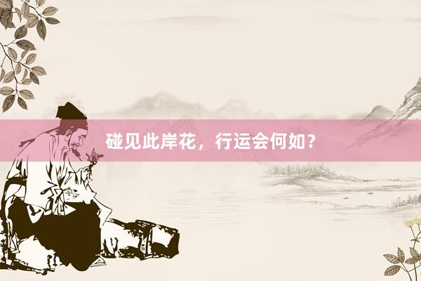 碰见此岸花，行运会何如？
